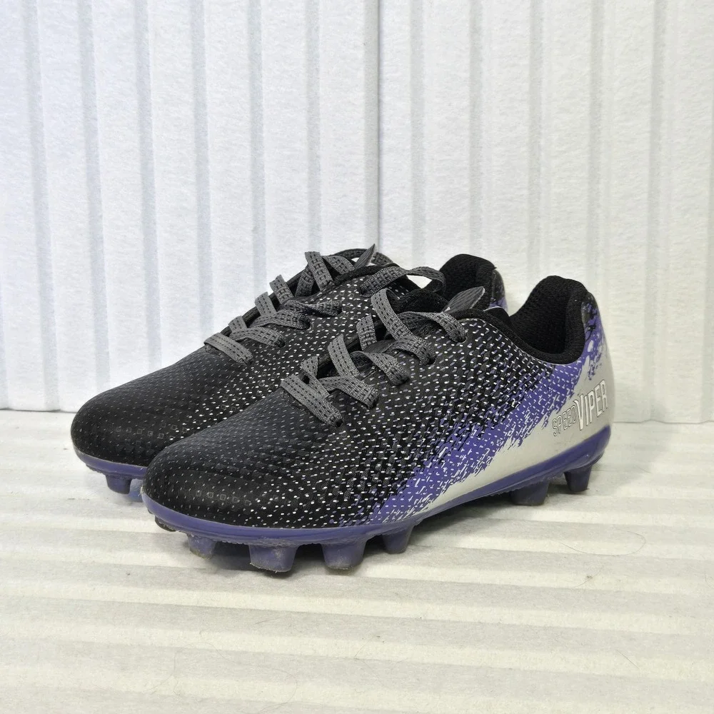 DSG Speed Viper Kids Soccer Cleats Purple Silver Black DSGYP21-PRPL Size 10K‎